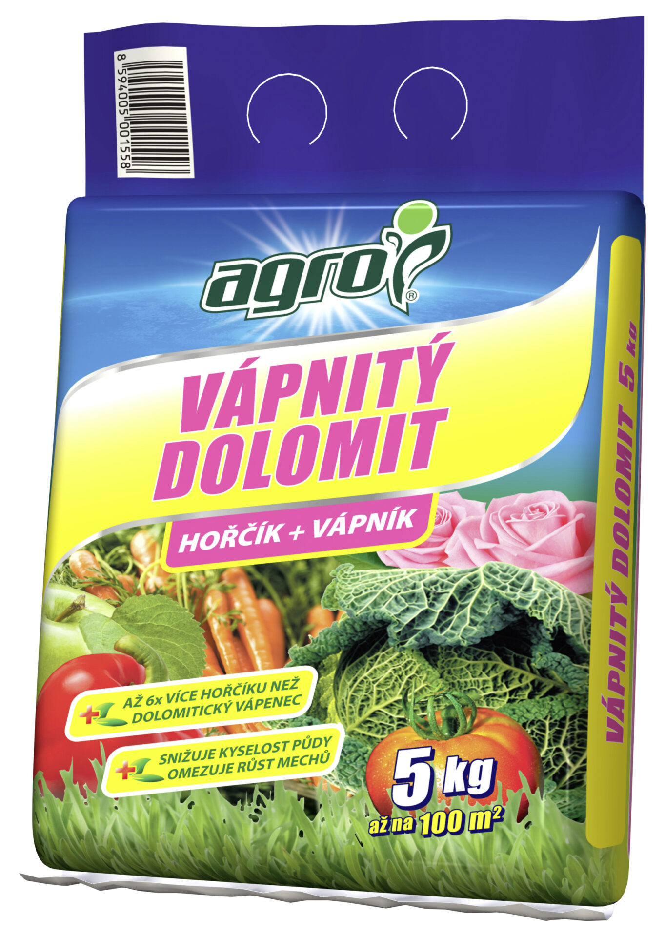 Vápenec dolom. 5kg Agro mletý