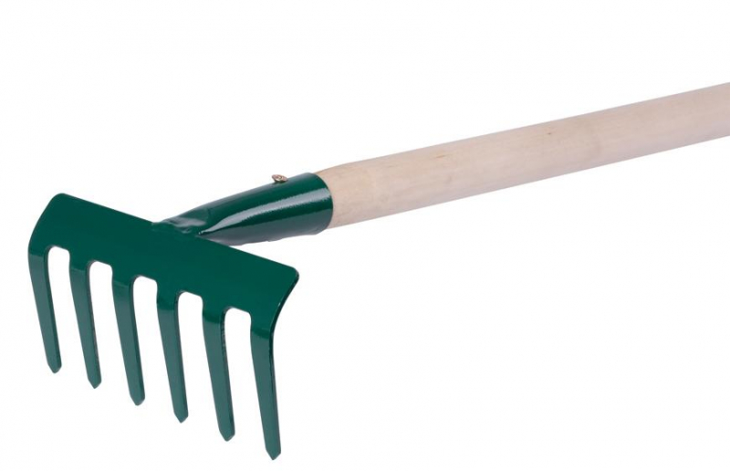 Hrable 6 zubé  FED s násadou 100cm