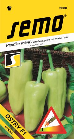 Paprika Ostry jemne pál. F1 SEMO 2530