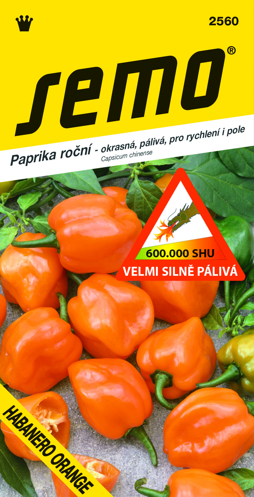 Paprika Habanero Orange veľmi pál. SEMO 2560