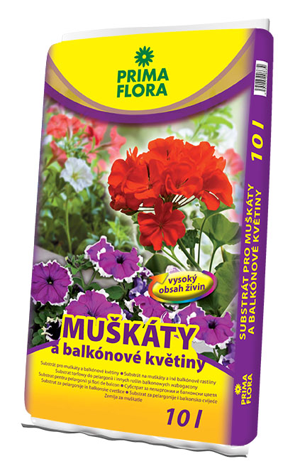 Primaflora muškáty 10l