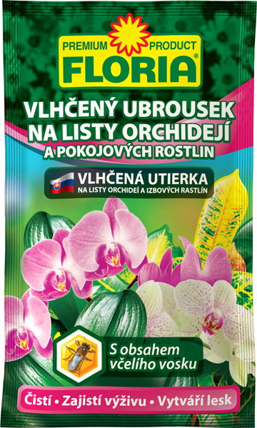 Floria vlhčená utierka na orchidee a izb. kvety 6g