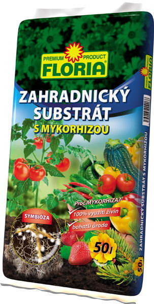 Záhradnícky substrát s mykorhízou 50l Floria
