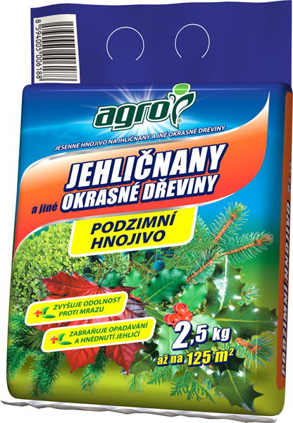 Hnojivo na ihličnany jeseň 2,5kg AGRO