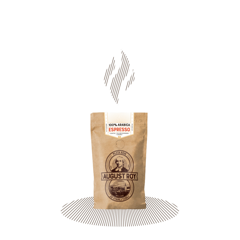 Káva August Roy mletá 75g