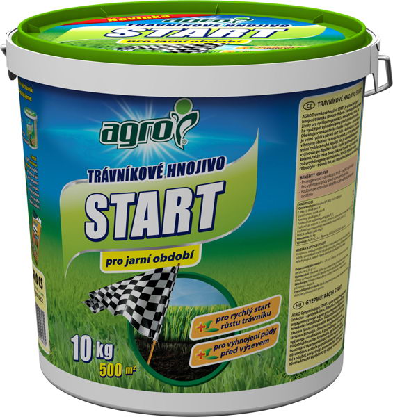 Hnojivo na trávnik štart AGRO 10kg s uchom