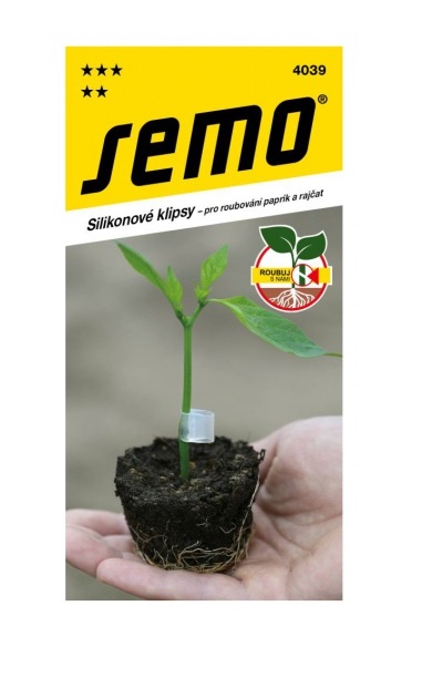 Klipsy pre vrúbľovanie silikónové, rajčiny papriky 5ks SEMO 4039