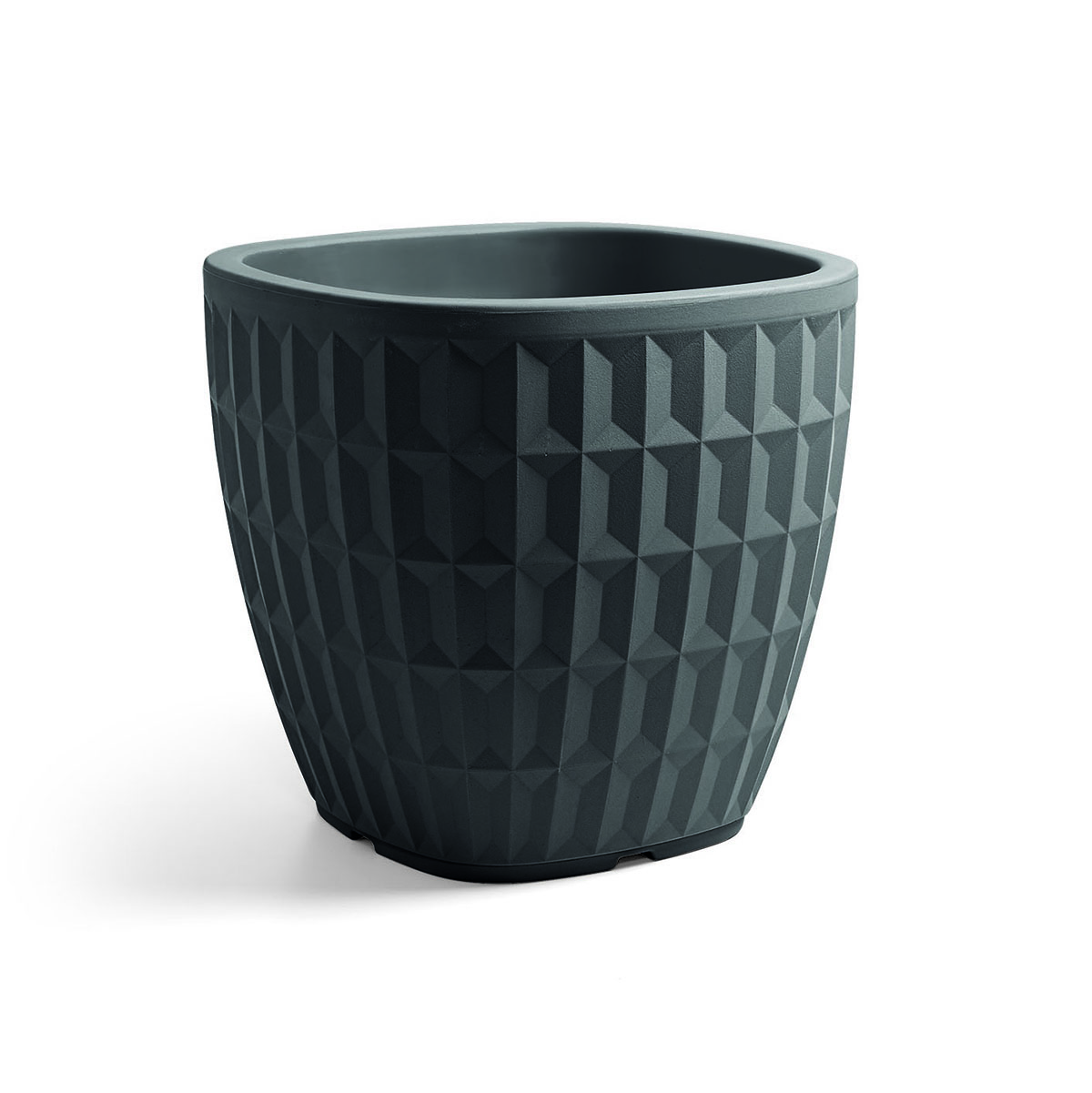 VASO QUADRATO TYLE 40 cm ANTRACITE
