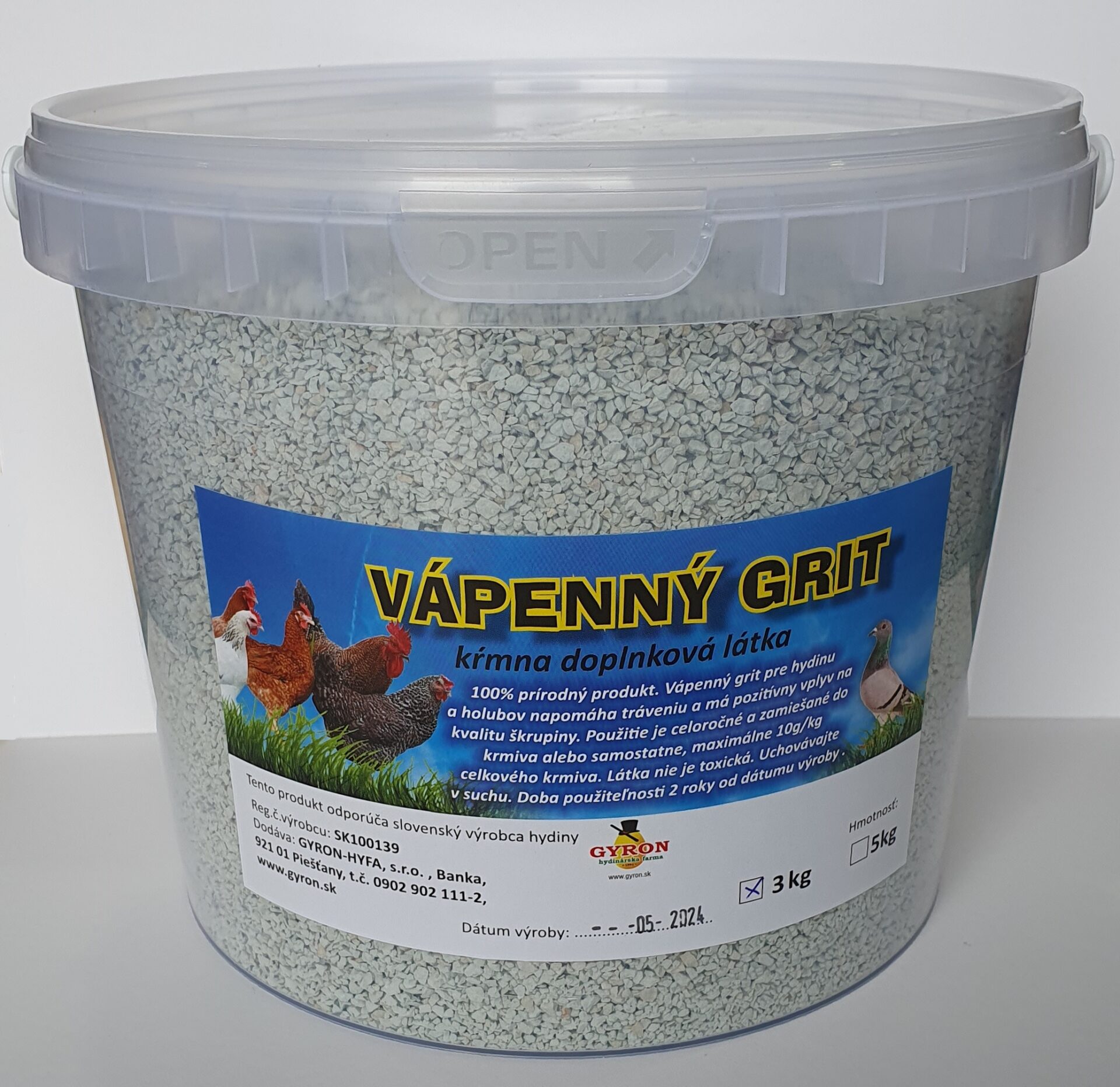 Grit vápenný 3kg
