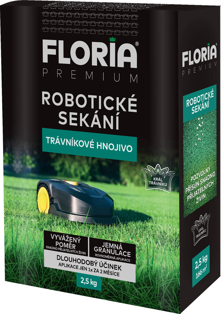 Floria trávn. hnojivo na robot. kosenie 2,5kg [6]