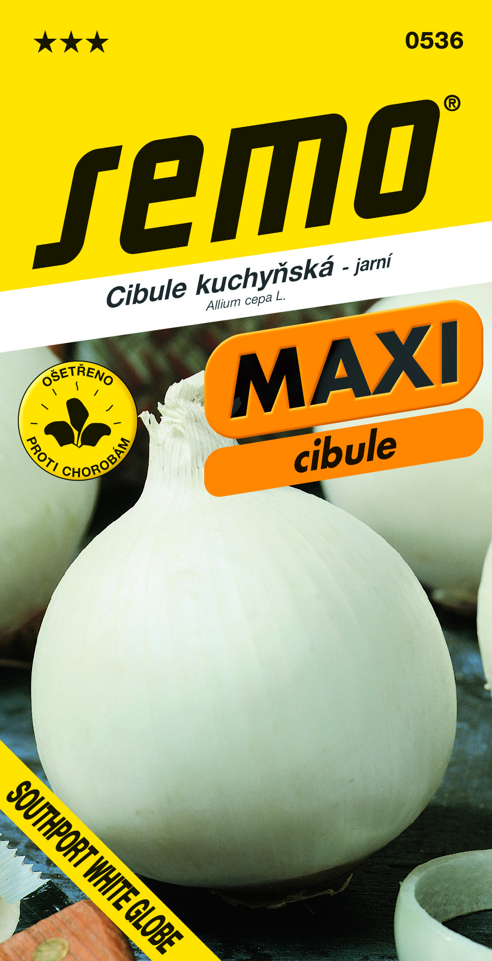 Cibuľa Southport white globe MAXI SEMO 0536 – jednoročka