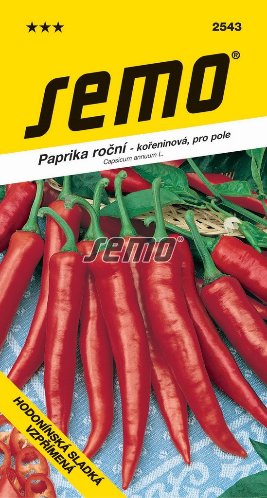 Paprika Kora zel koreninová SEMO 2543 – jednoročka