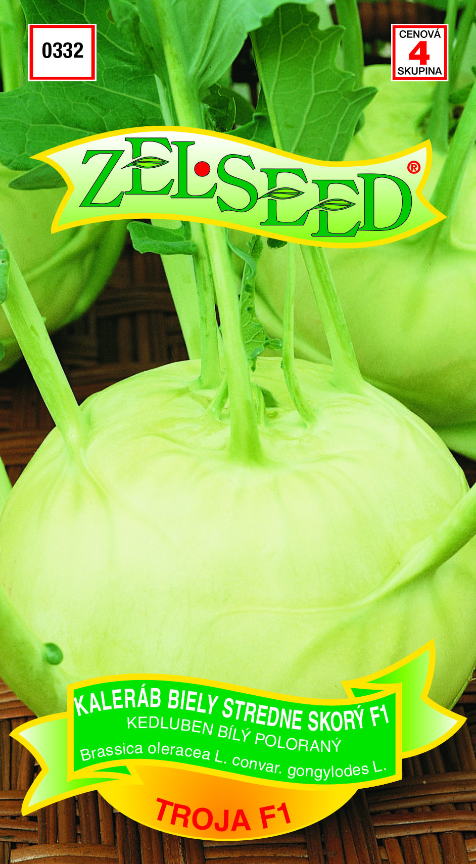 Kaleráb Trója F1 biely polosk. ZEL 0332 – jednoročka