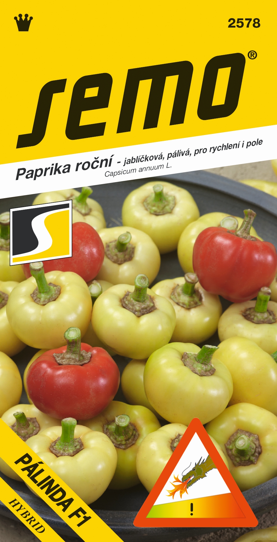 Paprika Pálinda stredne pál. F1 SEMO 2578 – jednoročka