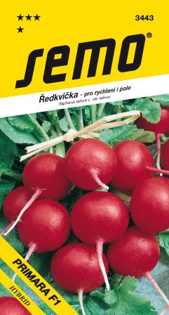 Reďkovka Primara F1 červená SEMO 3443 – jednoročka