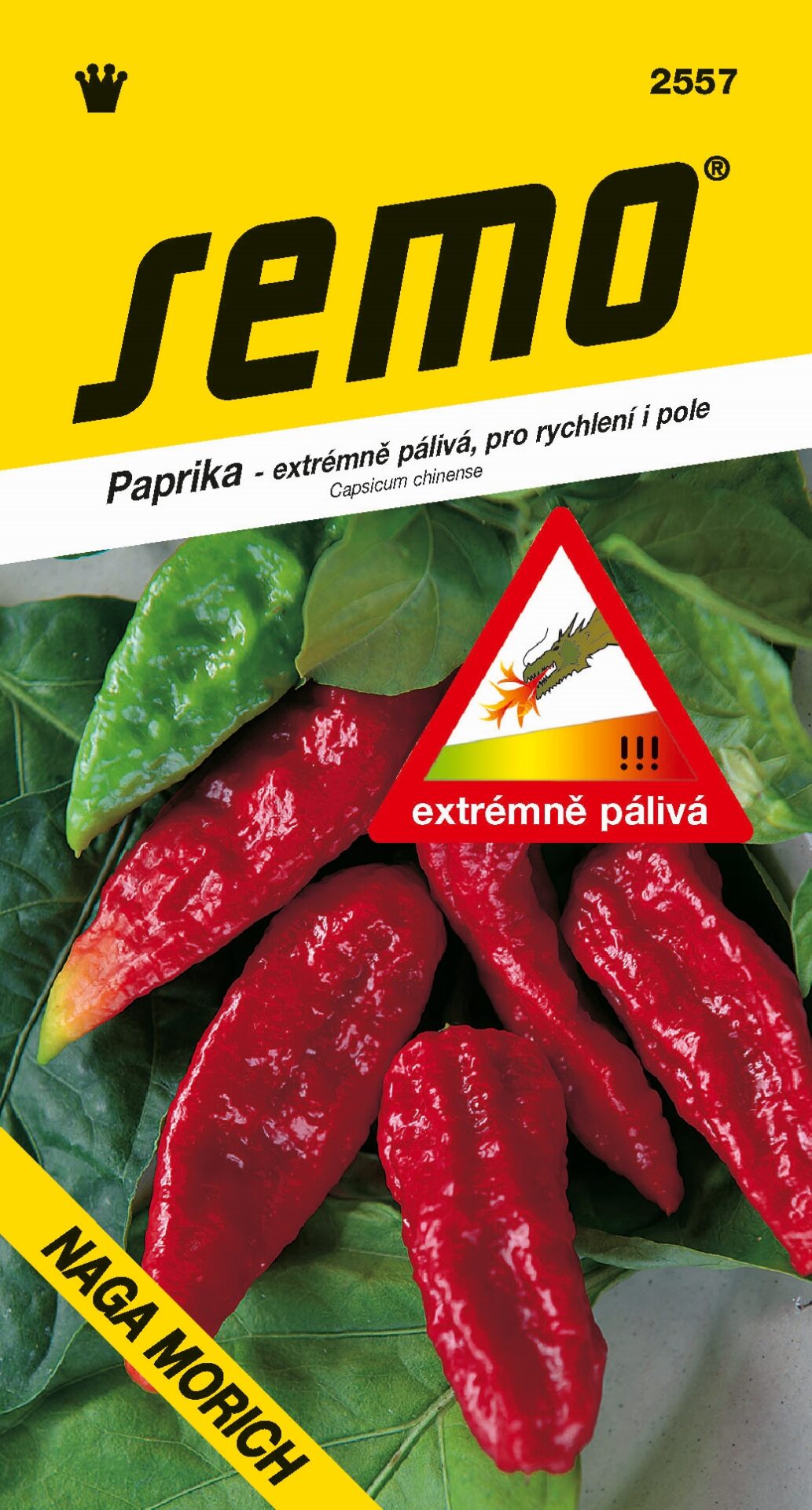 Paprika Naga Morich extr. pál. F1 SEMO 2557 – jednoročka