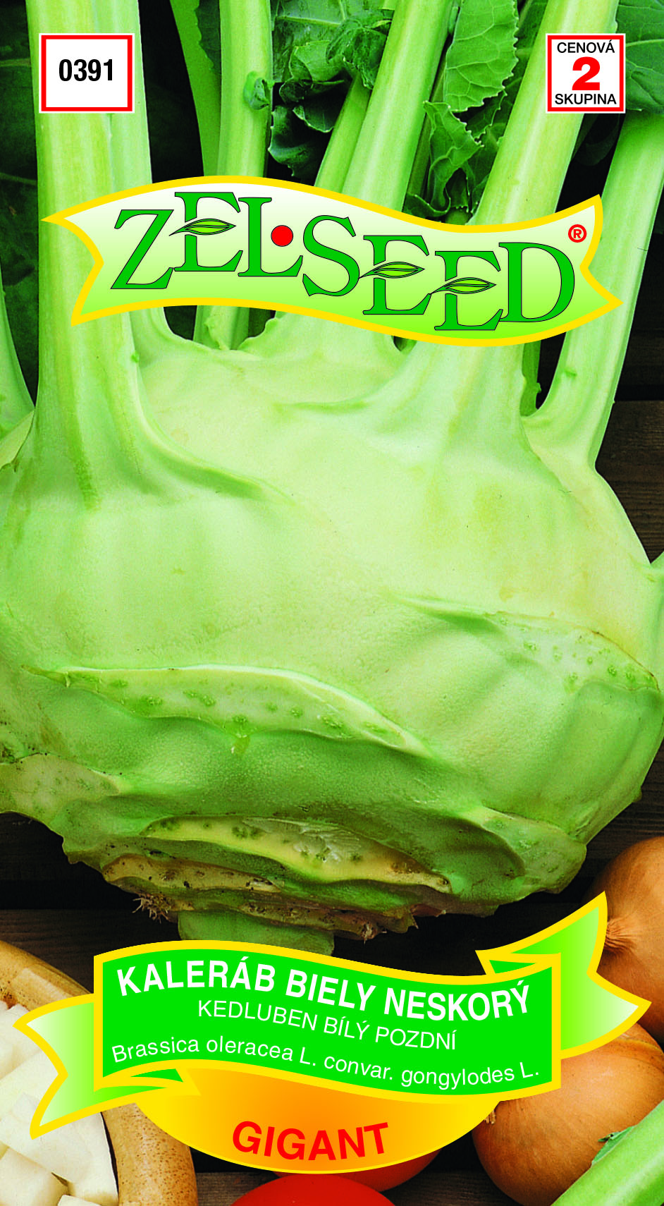 Kaleráb Gigant b. nesk  ZEL 0391 – jednoročka