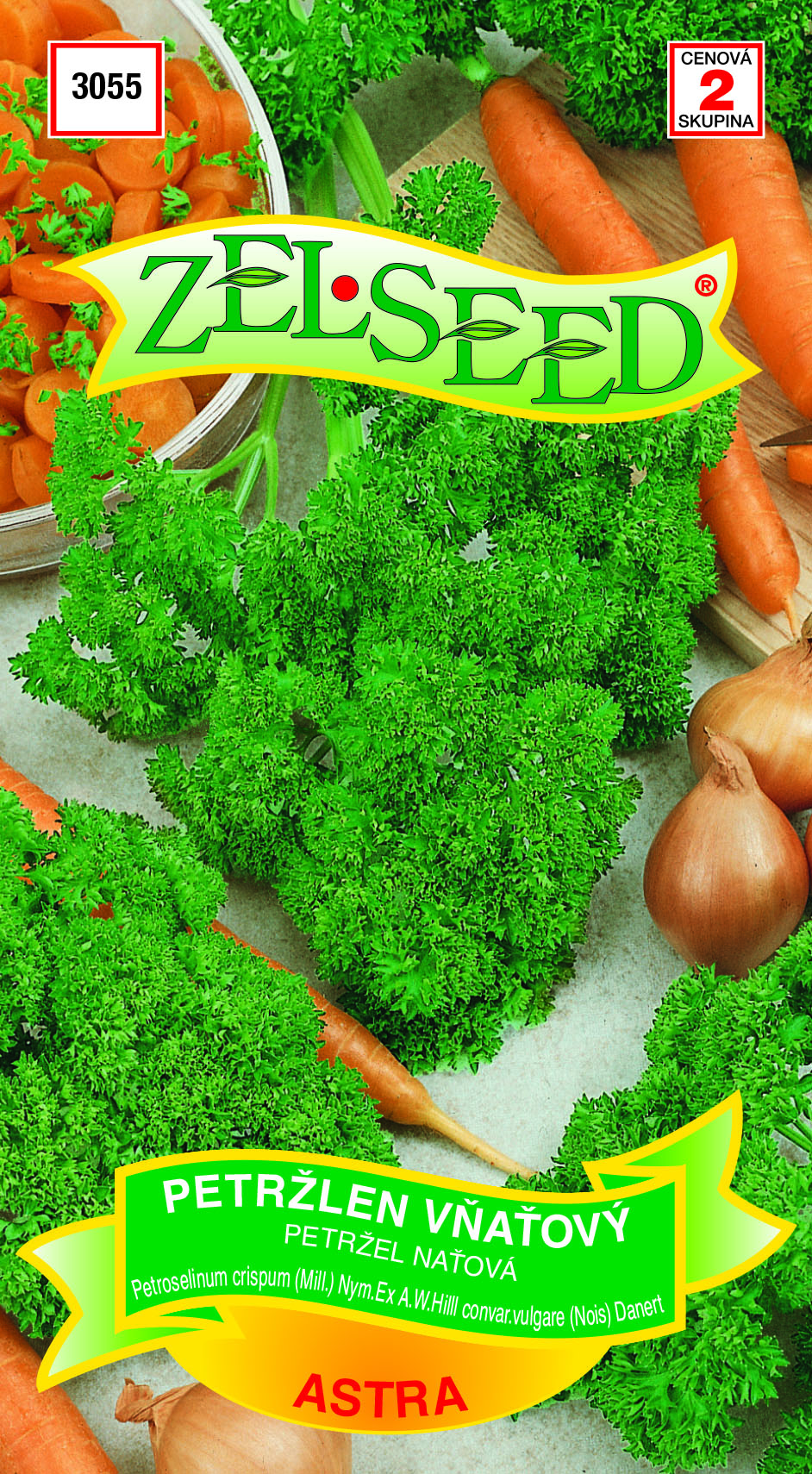 Petržlen vňaťový kučer. Astra ZEL 3055 – jednoročka