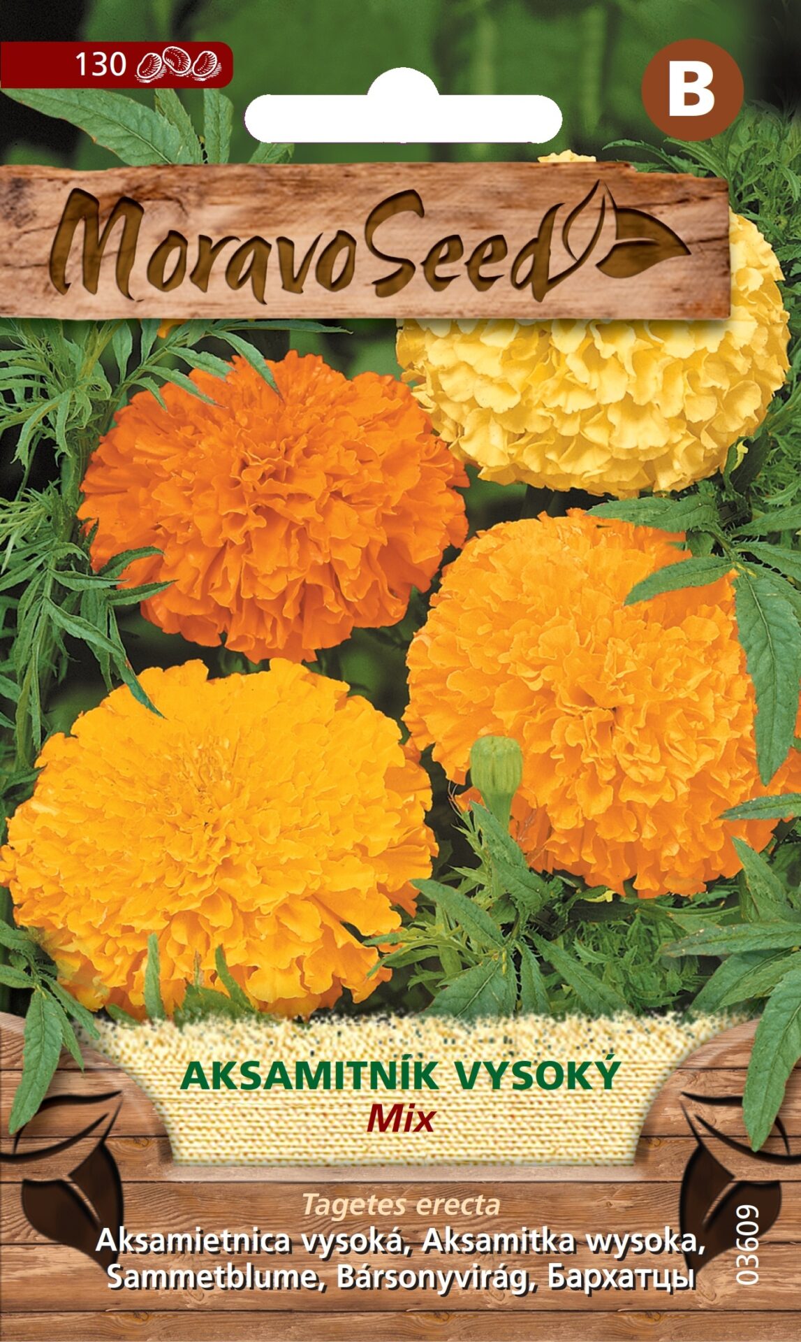 Tagetes erecta/Aksamietnica/vysoký zmes MS 3609