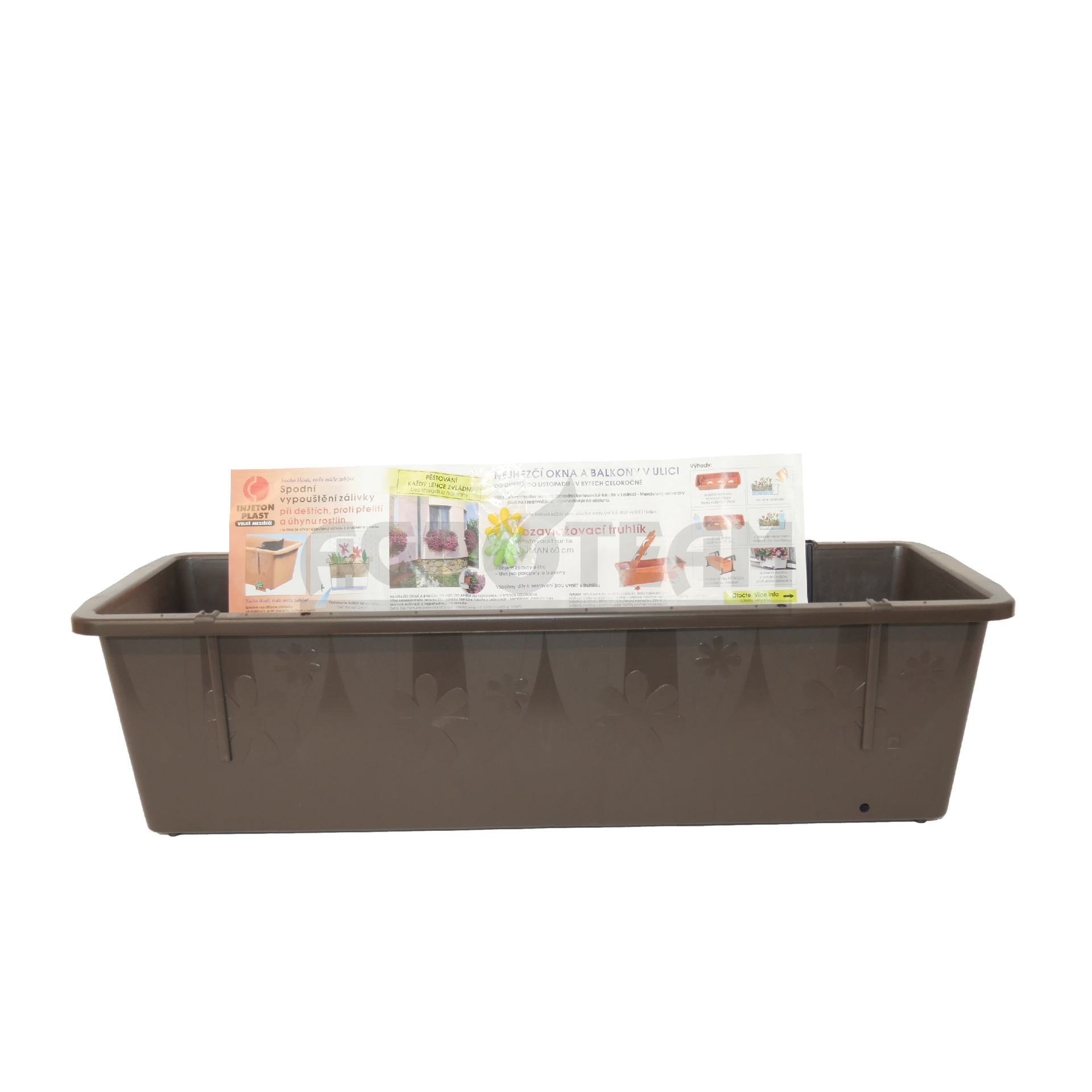 Truhlík Frajman 60cm hnedý samozavlažovací