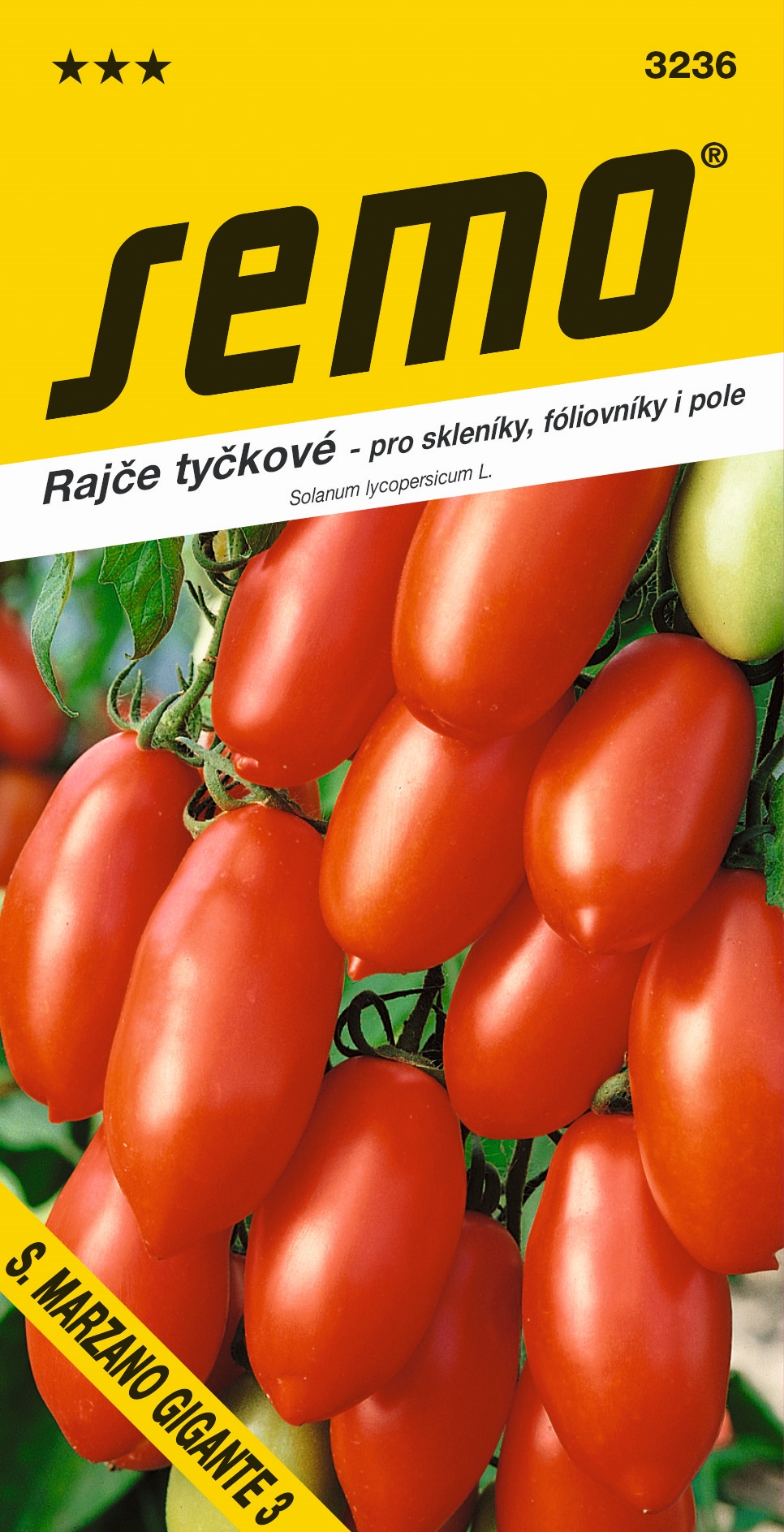 Rajčiak kol. San Marzano Gigante 3 SEMO 3236 – jednoročka