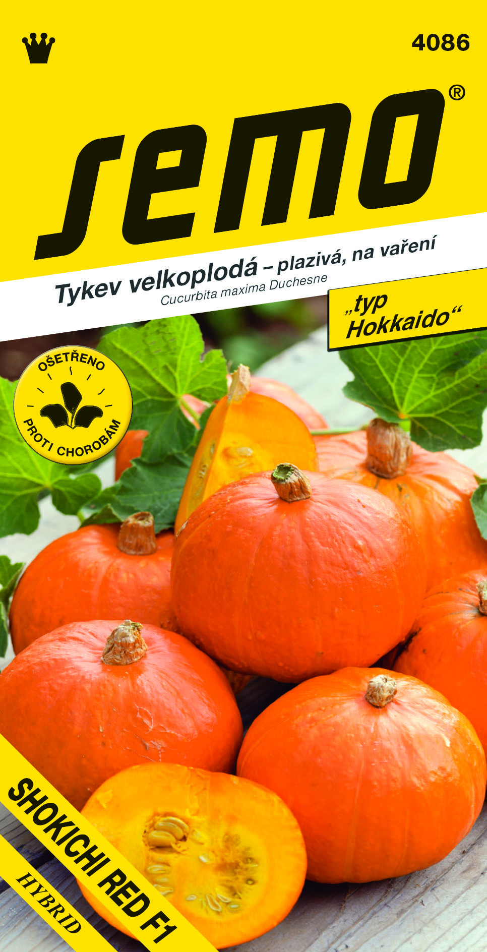Tekvica Shokichi red na var. F1 SEMO 4086 – jednoročka