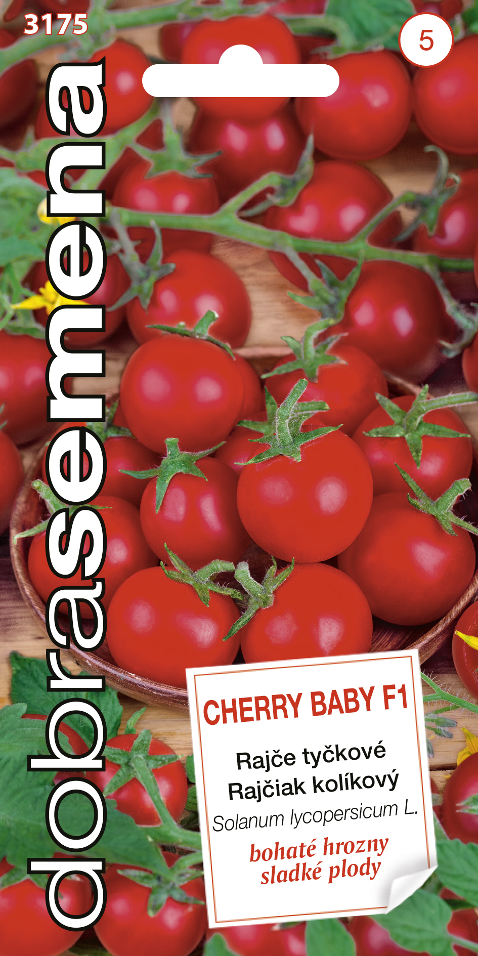 Rajčiak kolíkový Cherry baby F1 DS 3175 – jednoročka